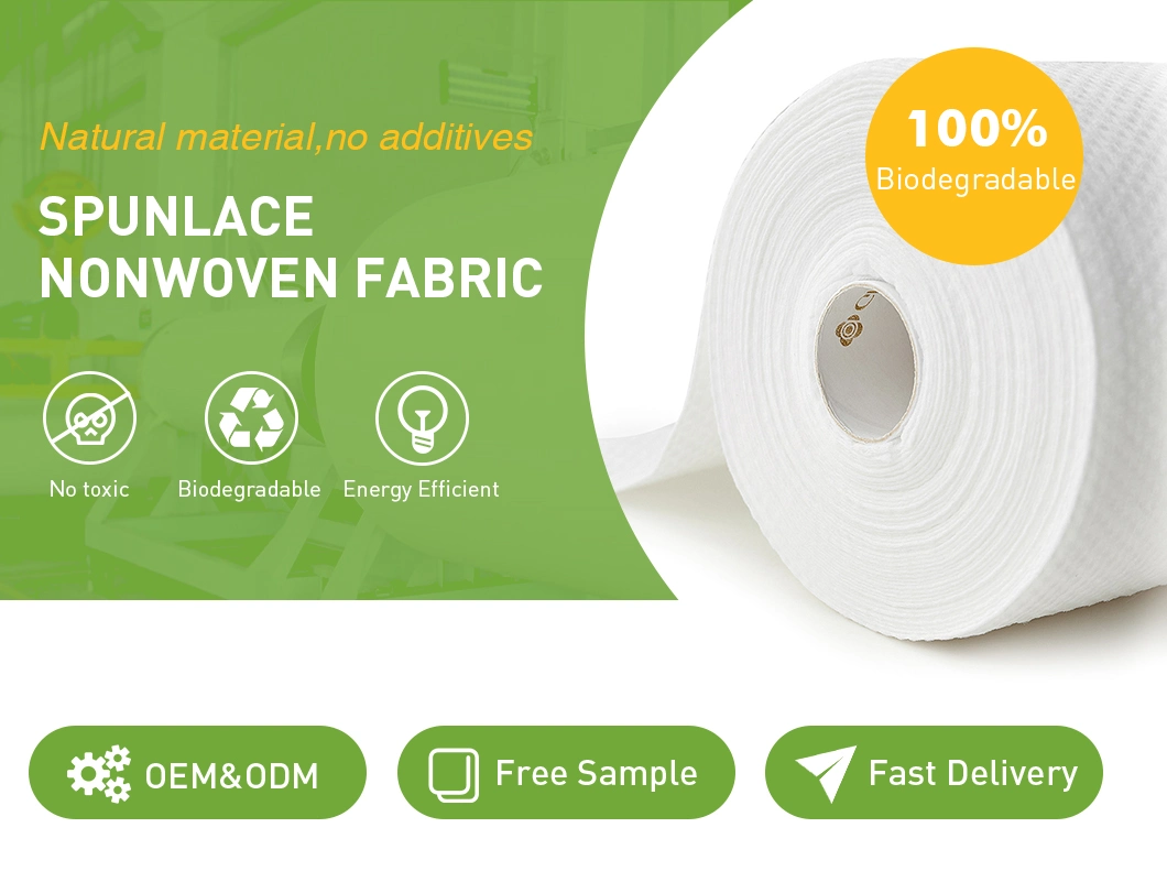 10% off 60GSM 100% Viscose Spunlace Nonwoven Fabric