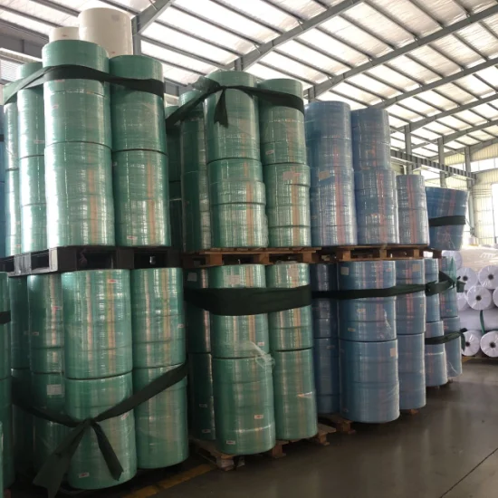 Hot Selling Ex-Factory Price Wipes Material Spunlace Nonwoven Fabric Rolls 50%Viscose Spunlace Polyester Non Woven Fabric