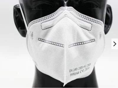 Head Strap Melt Blown Disposable Mask En149 Industrial Use Without Valve Non-Medical 4 Ply Melt-Blown Fabric White